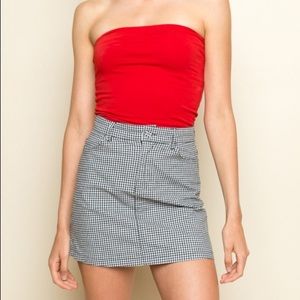 Brandy Melville Gingham Juliette Skirt